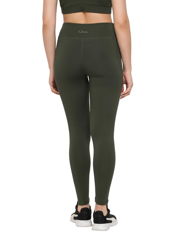 Image of Clovia Women's Snug Fit High-Rise Active Tights