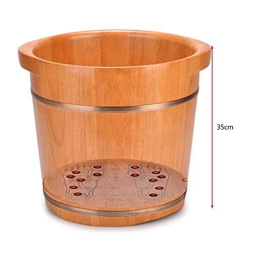 Spa de pies de madera Katzowen con tapa 35 cm miniatura 7