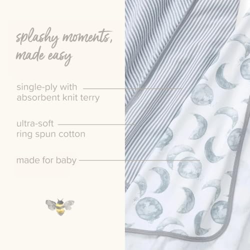 Image of Burt's Bees Baby Infant Hooded Towels, Unisex Bath Essentials, 2-Pack