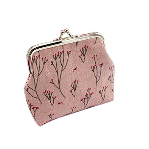 Preisvergleich Produktbild Amlaiworld Frauen drucken Brieftasche Kartenhalter Münze Handtasche Clutch Handtasche (Rosa)