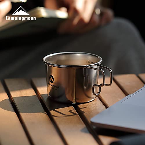 CAMPINGMOON-304-Stainless-Steel-Small-Little-Camping-Coffee-Mug-Cup-160ml-S-180-2pcs-set