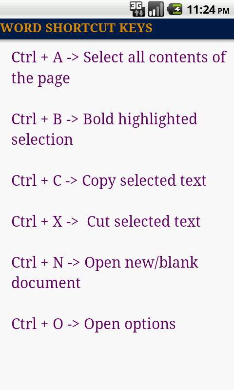 Keyboard shortcuts - App on Amazon Appstore