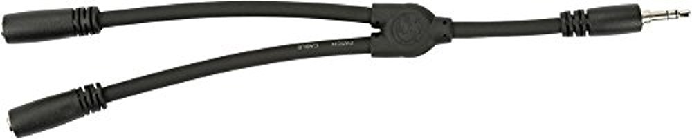 Pig Hog Solutions - 6 Y Cable, Stereo 3.5MM(M)-Dual 3.5mm (F)