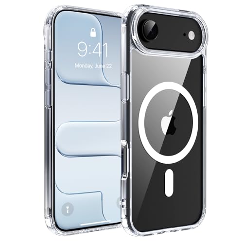 iPhone 17 Air �p �P�[�X �N���A MagSafe�Ή� �J�����ی� �ϏՌ� �}�O�l�b�g���� �G�A�K�[�h�R�[�i�[ ���^ ���ϖh�~ ����~�� 3�{�ČRMIL�K�i �A�C�t�H��17 Air�Ή��i6.5�C���`�j�X�}�z�J�o�[ EUMADOVE (�N���A���h