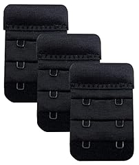 Bra Extender 2 Hook Black 3pcs