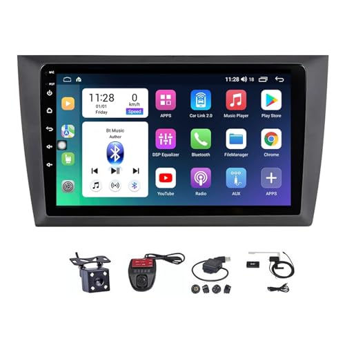 Generico Autoradio Android 12 da 9 Pollici per Volkswagen Golf 6 (2008-2016) | Ricevitore 2 DIN da Incasso con Navigazione, CarPlay, Android Auto, Radio FM/AM con Controllo vocale