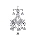  6.3"glass Chandelier Ornament