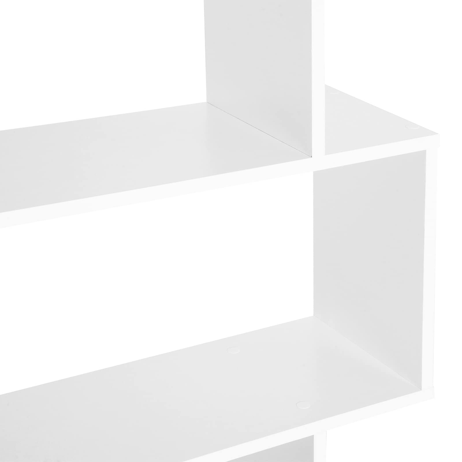 HOMCOM Biblioteca, Librería de 6 Niveles, 80x23x192 cm, Estantería para Libros, Estantería Moderna para Salón, Dormitorio, Estudio, Oficina, Blanco