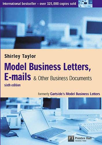 Model Business Letters, E-mails & Other Business Documents