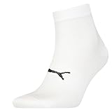 PUMA Unisex Light Quarter Socke, White, 35/38