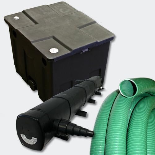 Helloshop26 - Kit de filtro de estanque, 12000 l, esterilizador UVC 72 W, 5 m, manguera 4216491