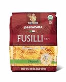PASTA ZARA - Fusilli - Organic - 100% Italian Pasta, Made with Durum Wheat Semolina Flour, Non GMO, Kosher (1 LB. BAG) - Consistently al Dente.