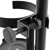 TIGER MSA89-BK Cup Holder for Microphone and Music Stand for Glasses, Bottles, Cups - Black #3