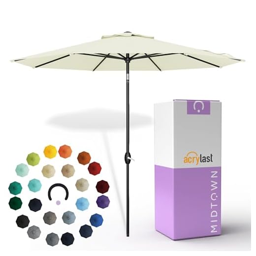 Midtown 8 Ft Patio Umbrella with Auto-Tilt