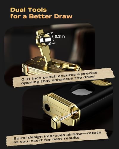 Encendedor antorcha multifunción con llama triple y herramientas miniatura 3