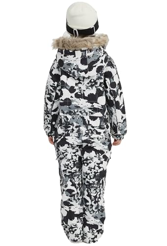Image of Kids Girls Boys Waterproof Colorful One Piece Snowsuits Coveralls Ski Suits Jackets Winter Jumpsuits