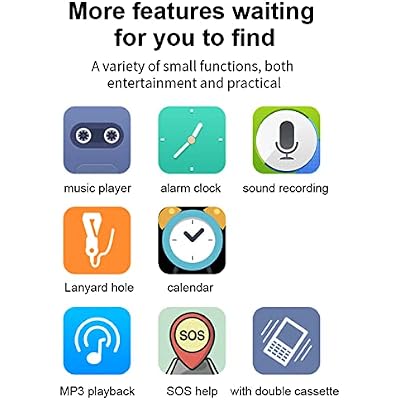 Zyyini G600 Multifunction 2G Unlocked Cell Phone, Dual Sim, Large Font, Large Volume, with Flashlight and SOS Alarm, 6800mAh
