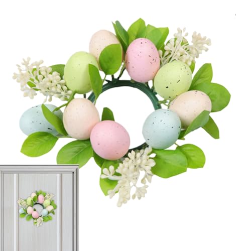 de Vela de Pascua,Centro de Mesa Festivo Reutilizable - Corona De para Vela De Pilar De Pascua,para Dormitorio Sala De Estudio Mesa De Comedor Sala De Estar Mesita De Noche Fiesta De Fotografía