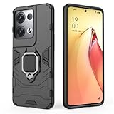 Case for Oppo Reno 8 Pro 5G,Military Grade Protection [Built-in Kickstand] [Magnetic Car Holder] Dual-Layer Heavy Duty TPU+PC Shockproof Phone Case for Oppo Reno 8 Pro 5G (Black)