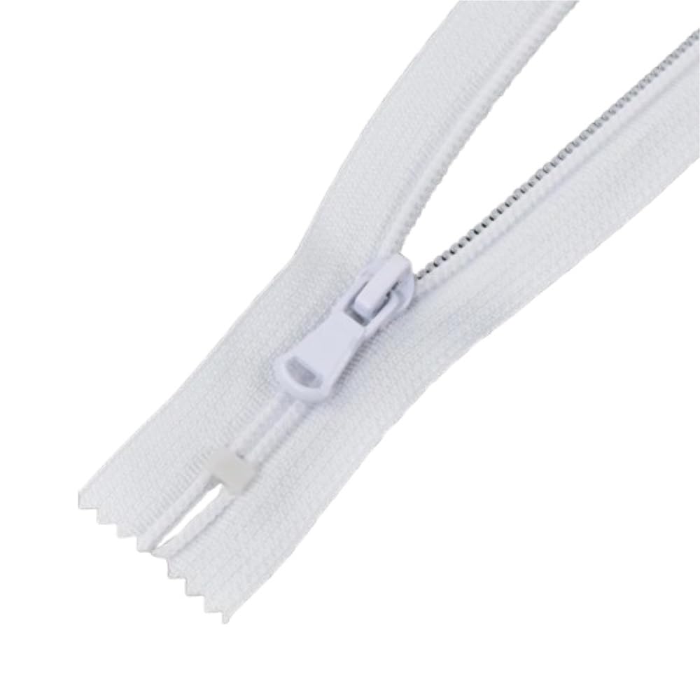 Zip Fastener 10Pcs 5# Nylon Zippers, Silence Close-end for Jacket(Bleach,30cm)