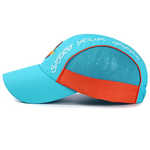 Baseball Cap Kids Summer Quick Dry Sun Visor Hat Girls Boys Breathable Mesh Outdoor Sports Cycling Wide Brim Upf50 Trucker Hat Adjustable Snapback Travel Beach Tennis Golf Hat Cap Age 5-14Y #TOP3