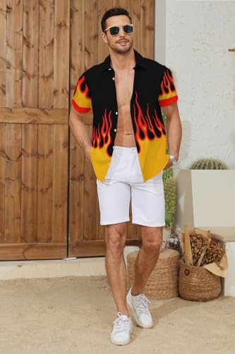 Men's Hawaiian Shirts Button Down Shirt3