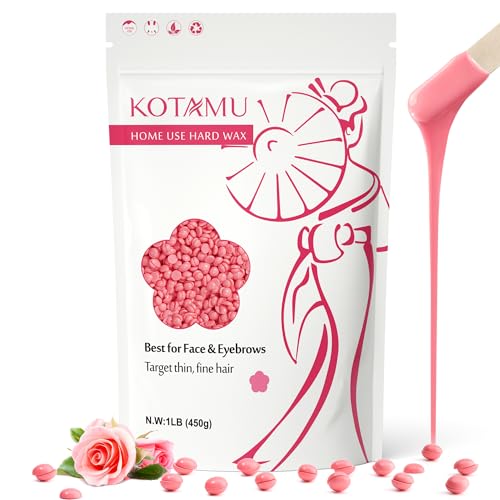 KOTAMU Perlas de Cera Depilatoria 1lb, Rosa