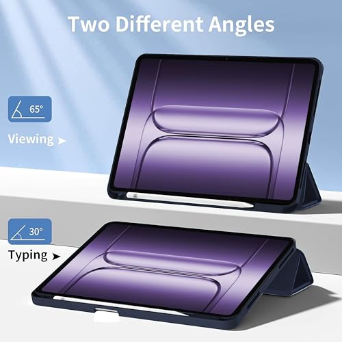 Image of TGK Case for OnePlus Pad 3 13.2 inch Tablet, Pad 2 Pro, Pad 4 Pro Case Trifold Smart Stand Cover (Blue)