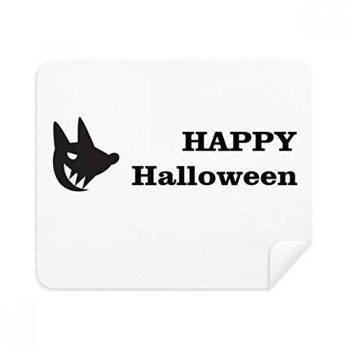 Chiffon de nettoyage en suède pour lunettes et écrans motif fantôme Halloween 2 pièces
