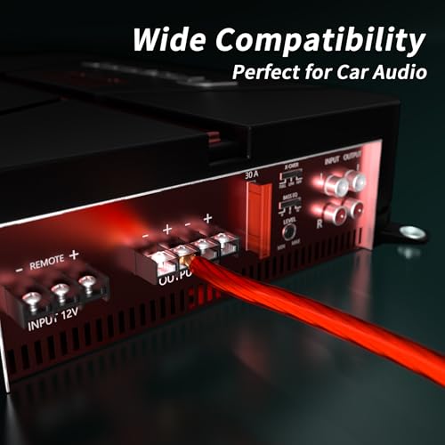 4 Gauge Wire 25FT Red Copper Clad Aluminum CCA Battery Cable, Primary Power/Ground Cable for Car Audio Speaker, RV Trailer, Amp, Inverter RV Truck, Marine, Solar Equipment, Translucent Jacket by energeaster - Image 6