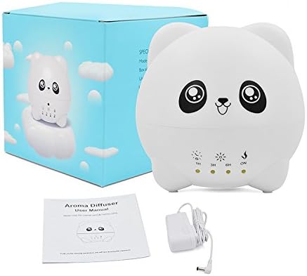 greatatop Aroma Diffusers and Humidifiers - Panda Adorable Ultrasonic Cool Mist Humidifier - 300ml Adjustable Mist Output, Whisper-Quiet Operation for Home Bedroom Office Kids & Baby Nursery