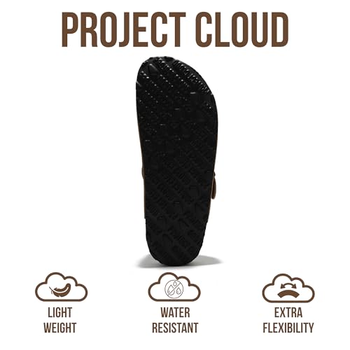 Image of Project Cloud 100% Genuine Leather Footbed Clogs for Women - Memory Foam Arch Support Slippers for Women - Trendy Slip-ons Women's Mules & Clogs Sandals