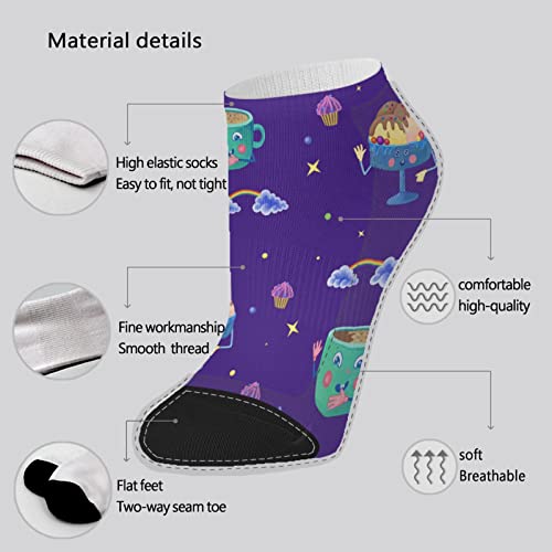 Character Mens Athletic Socks Art Casual Men's Socks Dress Sock Humor Art No Show Liner Sock For Youth #TOP5