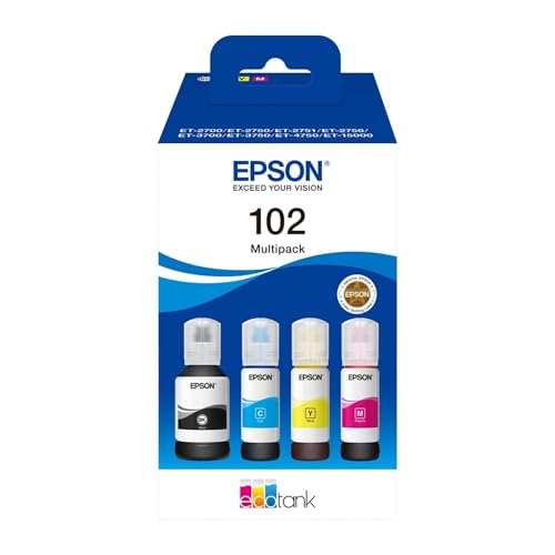 Epson 102 EcoTank Multipack Negro/Cian/Amarillo/Magenta
