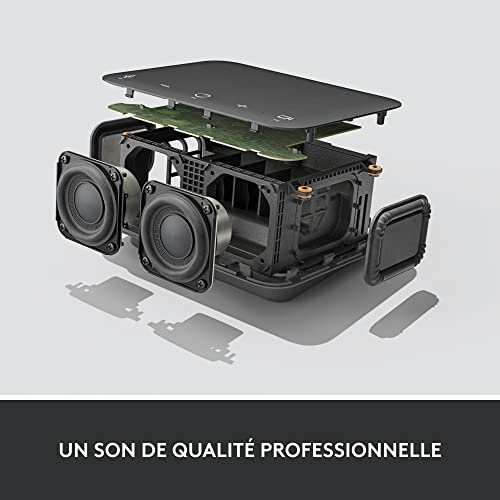 Logitech - Logi Dock, station d'accueil pour ordinateur portable USB-C Tout-en-un, Téléphone de conférence, Réduction de bruit, Bluetooth, Windows/macOS, certifié pour Zoom, Google Meet - Blanc