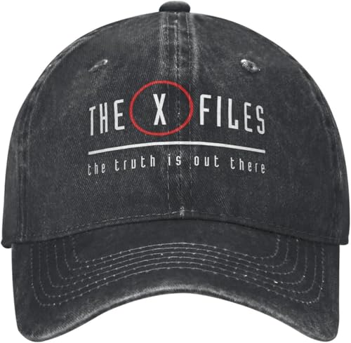 XTWTCXESD Casquette Classique, Le Film des X-Files Été décontracté La vérité est là Dehors Chapeau de Camionneur Randonnée Pêche Casquettes de Baseball drôles