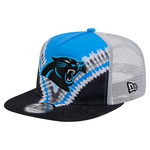 New Era Men's Blue/Black Carolina Panthers Throwback Dye Golfer Snapback Hat