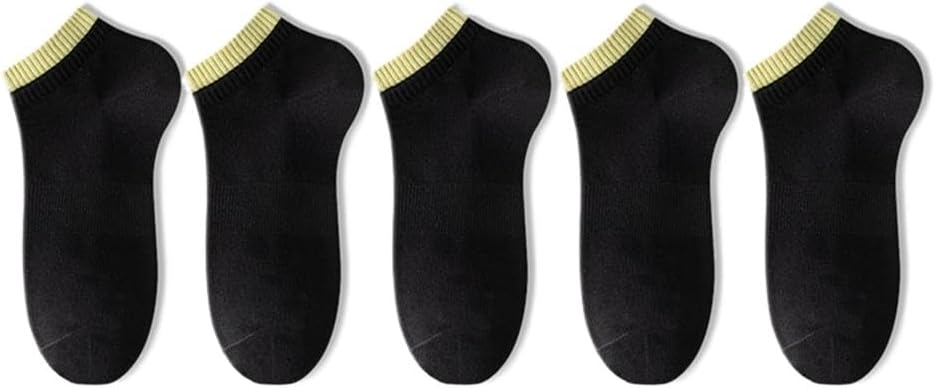 5 Pairs of Men's Anti Pilling Fnd Breathable Short Socks