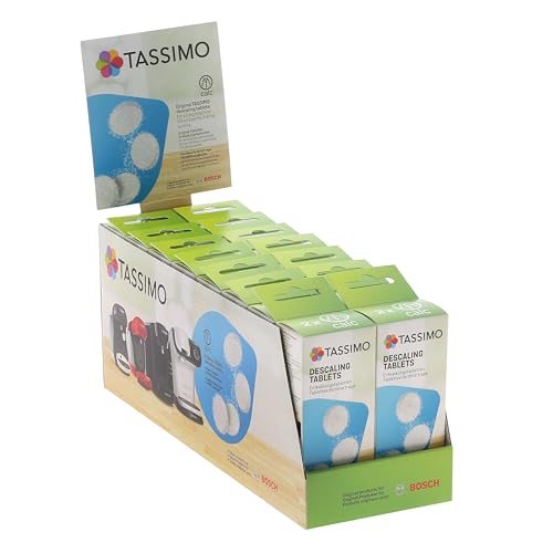 Masterpart Tabletas descalcificadoras para máquina de café, paquete de 16 cajas compatibles con todos los electrodomésticos Bosch Tassimo 00311916