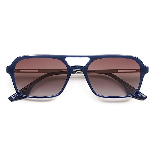 Image of SOJOS Vintage Polarized Aviator Sunglasses for Women Men 70s Retro Flat Narrow Rectangular Womens Glasses SJ2186