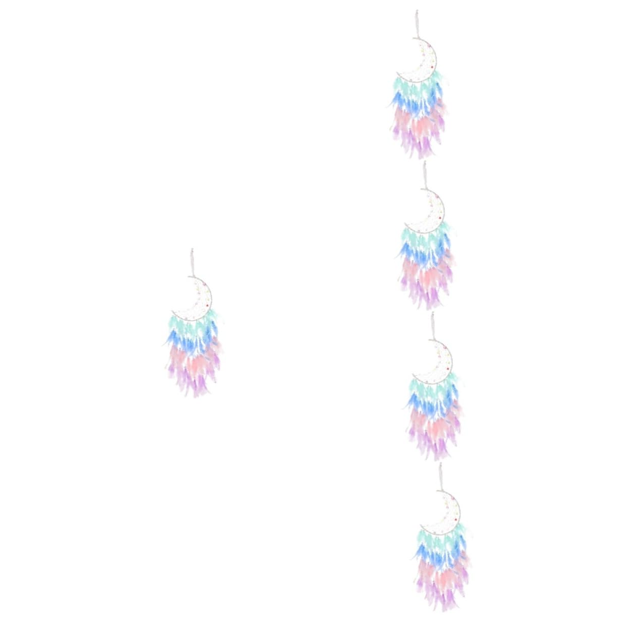 Capteur de rêves lune en macramé ABOOFAN pour décoration murale suspendue boho