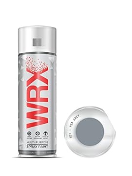 WRX Spray Paint - Mid Grey - 400 ml Quality Brilliant Colours Perfect Finish Brilliant All Purpose Interior/Exterior, Art, Crafts, Auto, Home Furniture, Garden, Radiator Paint 400ml