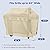 SunPatio Grill Cover 65 Inch for Outdoor Grill, Heavy Duty Waterproof BBQ Cover for Outside, All Weather Protection Gas Barbecue Cover Compatible for Weber Charbroil Nexgrill Grills and More, Beige