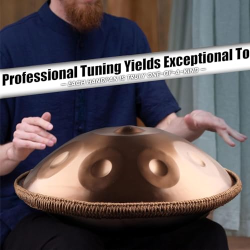Handpan Drum 22" 10 Notas Oro 440Hz miniatura 5