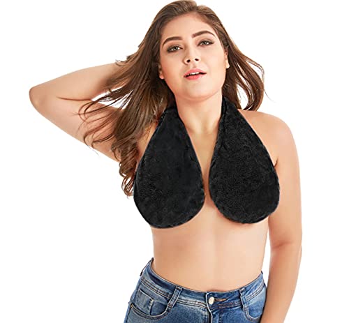 LZH FILTER Tata Serviette Soutien-Gorge pour La Poitrine,Série de Couleurs Pures Soutien-Gorge à Serviette Confortable, Velours De Coton Solide, Femmes Sexy Soft Sport Serviette Cover