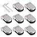 SMEJS 8pcs Acciaio Inox 304 Clip a Clip a Clip a Clip a Clip a Clip a Clip Piatto Supporto for corrimano 8-10mm 10-12mm Set di Morsetto in Vetro Lucido (Size : M 8-10mm)