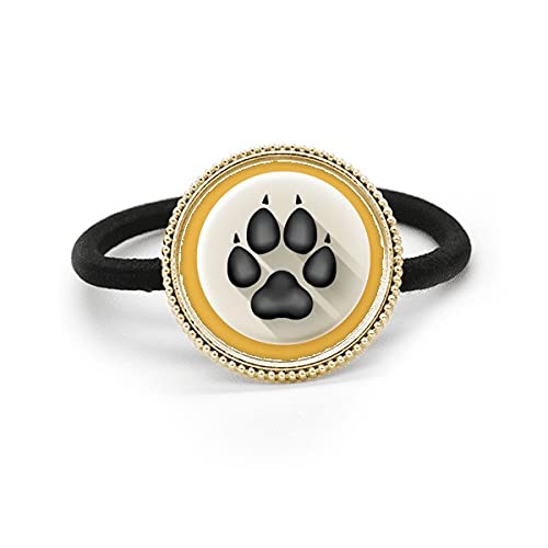Pinces de chien noires en métal argenté et bandeau caoutchouc accessoire cheveux femme