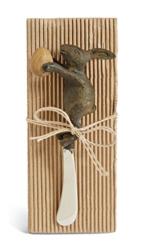 Mud Pie Bunny Spreader, Silver