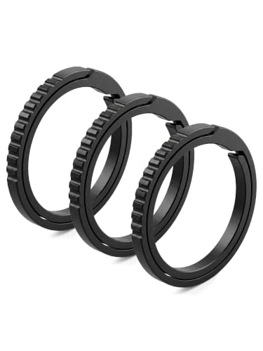 PJYTAC Titanium Key Rings Heavy Duty Easy Open Split Key Chain Rings