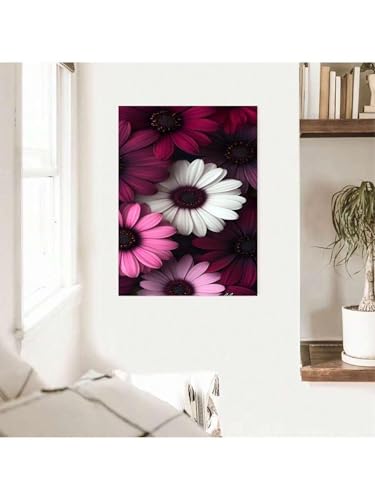 Lienzos florales estéticos de 80x140 cm con marco para decorar el dormitorio moderno 5